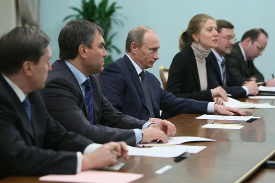 Vladimir Putin meets with Wilfried Martens
