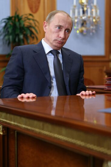 Vladimir Putin meets with Aleksei Gordeyev