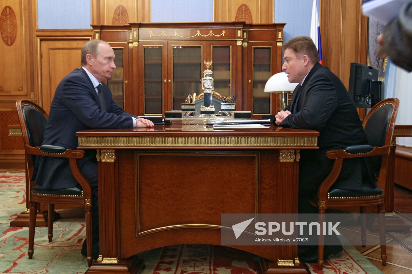 Vladimir Putin meets with Georgy Boos