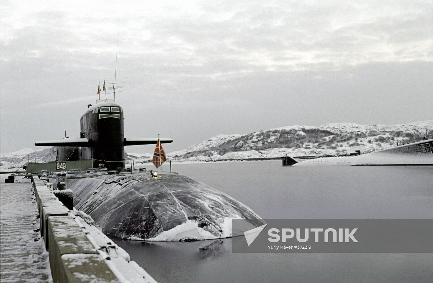 Nuclear-powered submarine in Severomorsk
