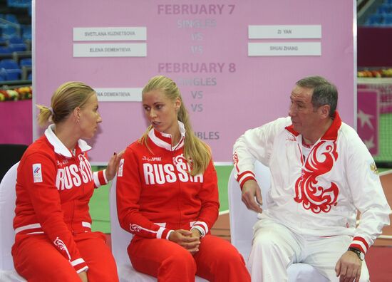 Tennis Fed Cup drawing, Russia vs. China