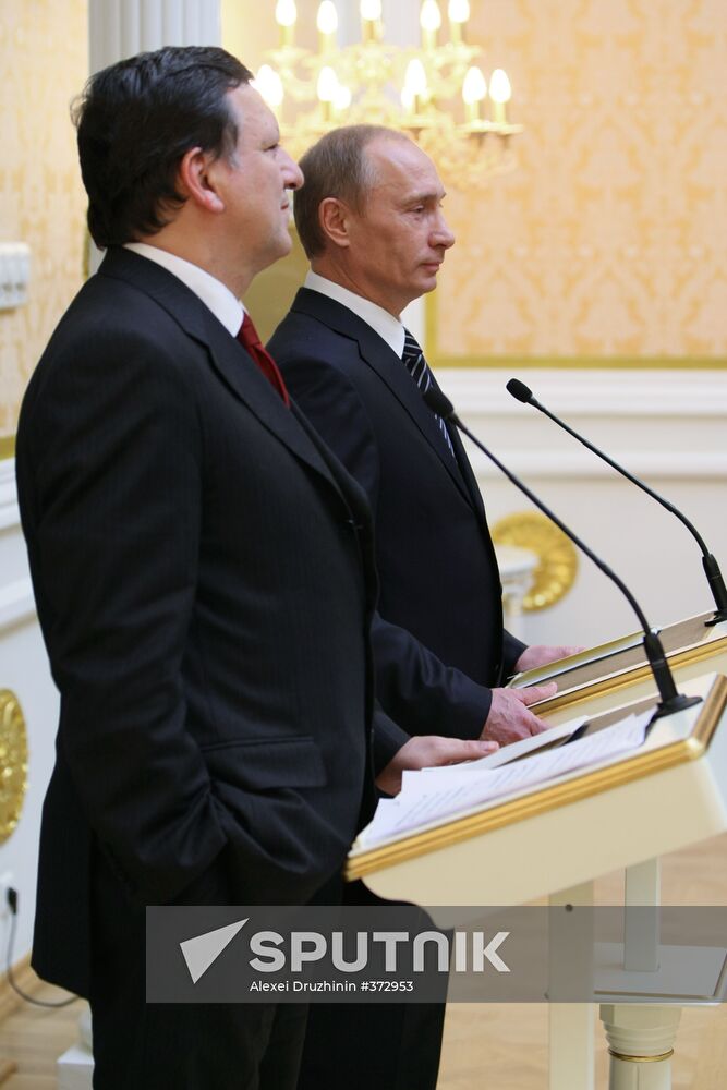 Press conference by Vladimir Putin and Jose Manuel Borroso