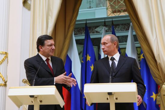 Press conference by Vladimir Putin and Jose Manuel Borroso