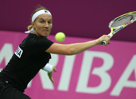 Tennis Fed Cup 2009, Day One: Russia vs. China