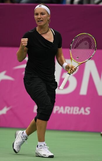 Tennis Fed Cup 2009, Day One: Russia vs. China