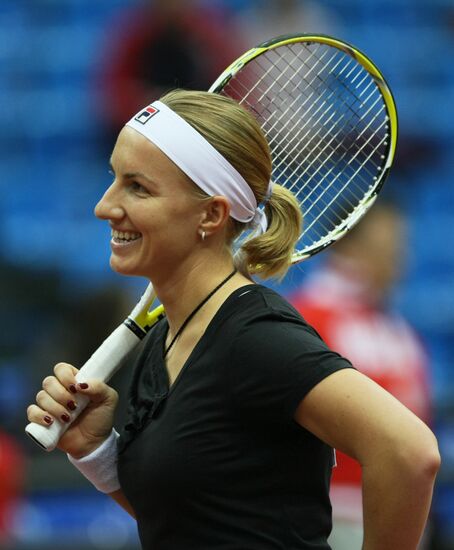 Tennis Fed Cup 2009, Day One: Russia vs. China