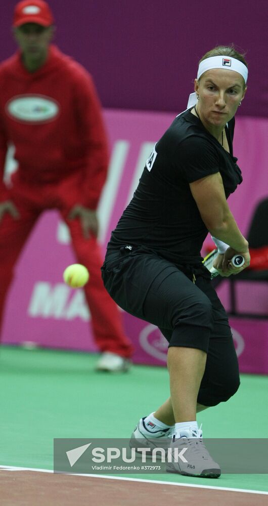 Tennis Fed Cup 2009, Day One: Russia vs. China