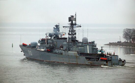 Neustrashimy returns to Baltiysk after duty off Somalia
