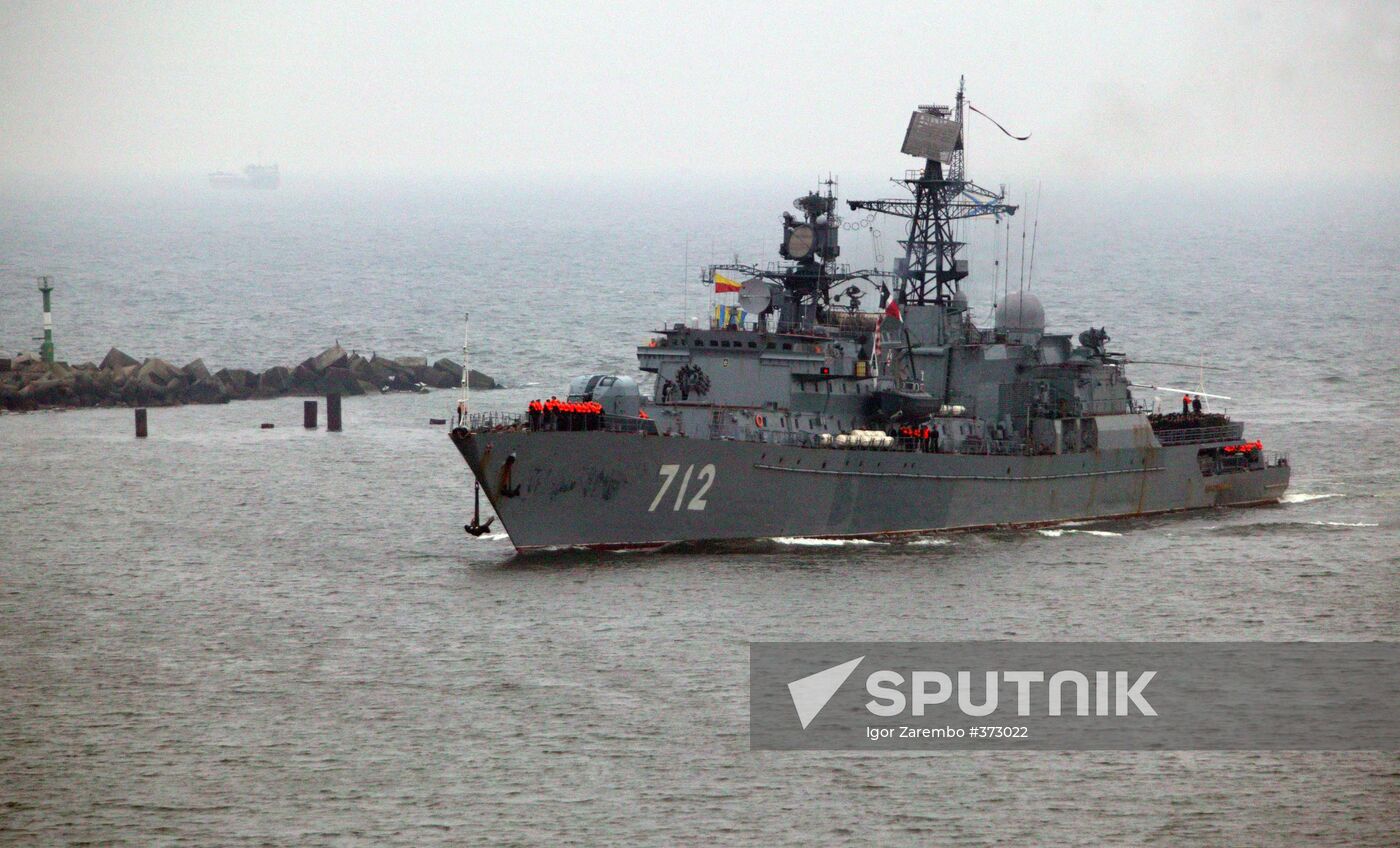 Neustrashimy returns to Baltiysk after duty off Somalia