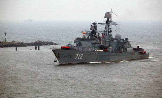 Neustrashimy returns to Baltiysk after duty off Somalia