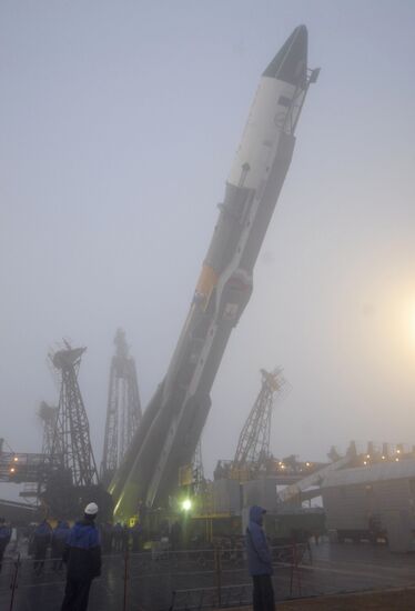 Carrier rocket Soyuz-U prepared for launch