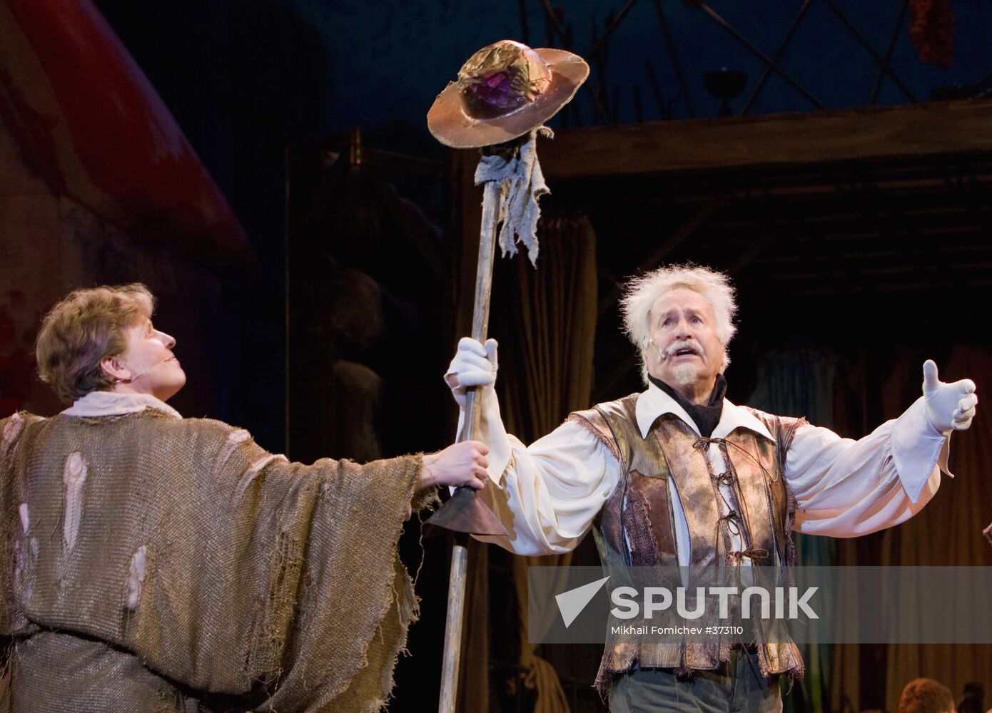 Vladimir Zeldin stars in the play "Man From La Mancha"