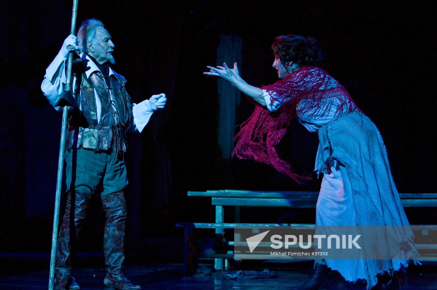 Vladimir Zeldin stars in the play "Man From La Mancha"