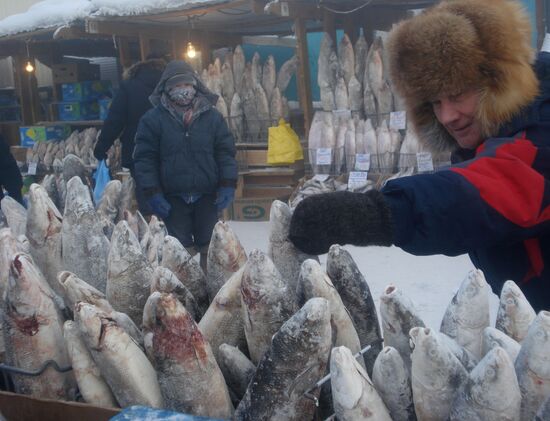 Peasant's market in Yakutsk