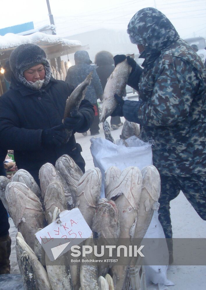 Peasant's market in Yakutsk