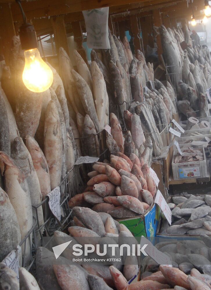 Peasant's market in Yakutsk