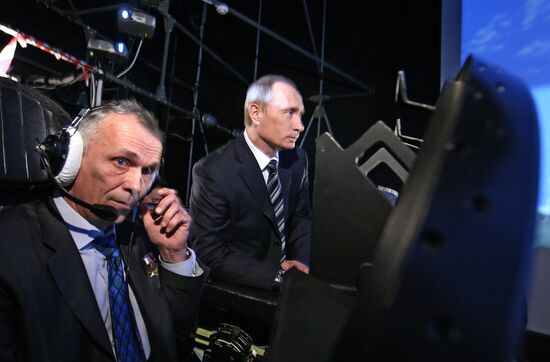 Vladimir Putin visits Russian Aircraft Corporation MiG