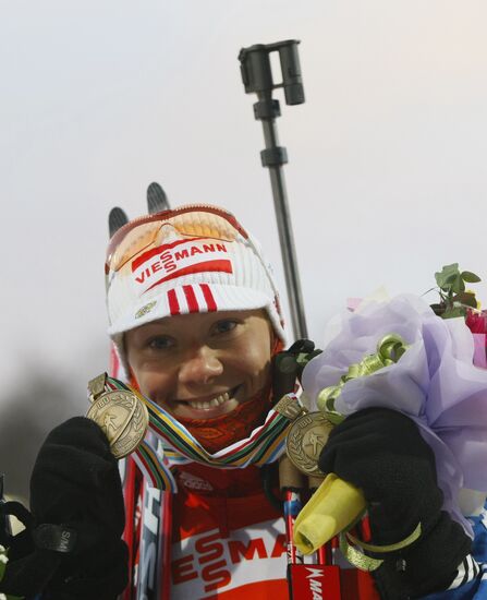 Olga Zaitseva won second bronze medal at Biathlon Championships