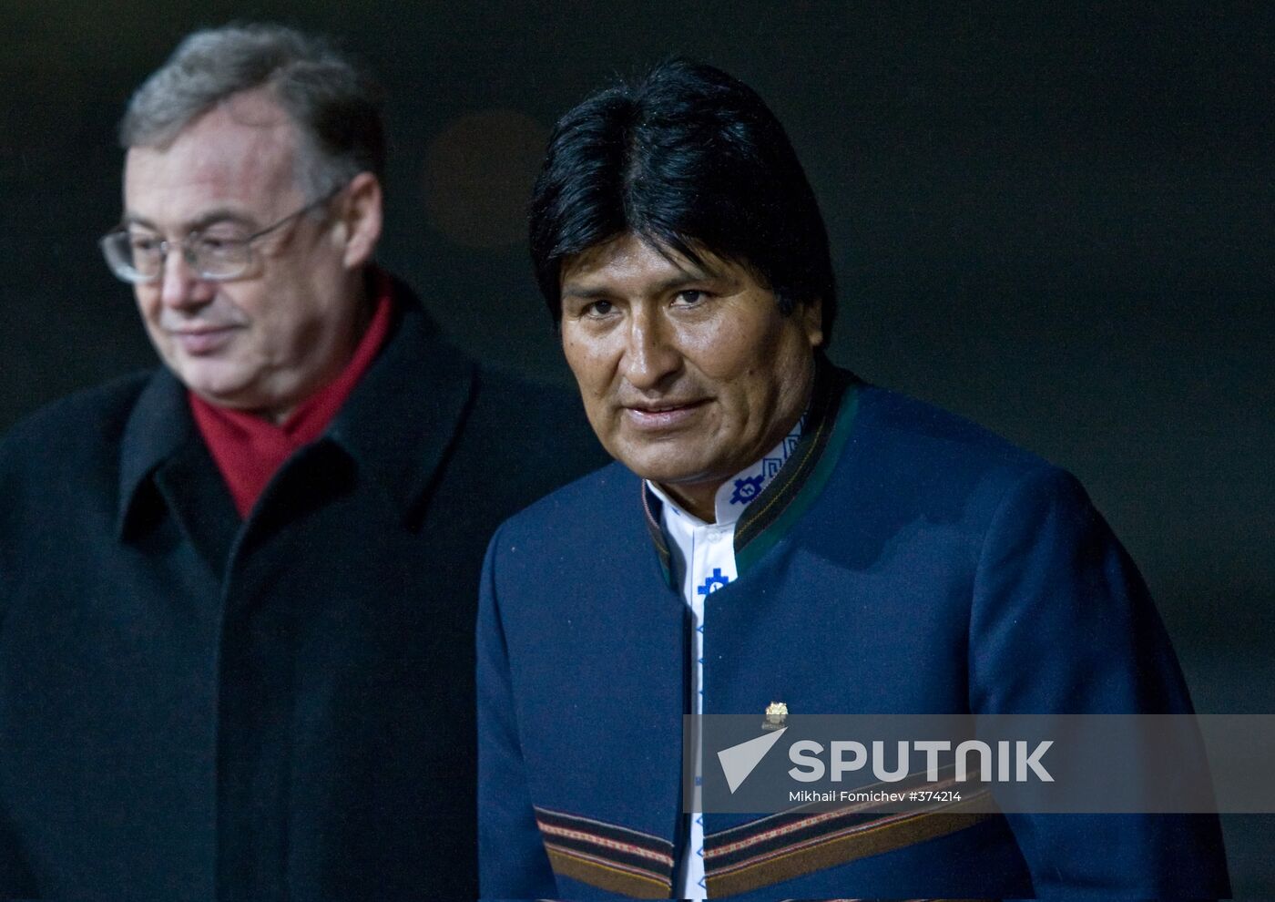 Bolivian President Evo Morales arrives in Moscow