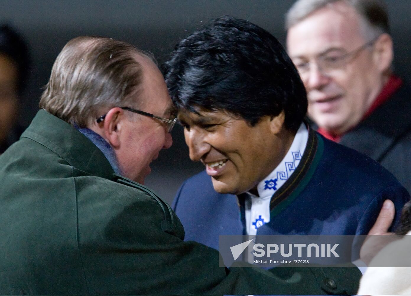 Bolivian President Evo Morales arrives in Moscow