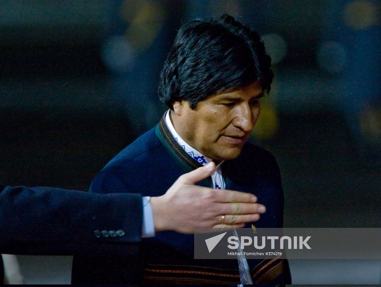 Bolivian President Evo Morales arrives in Moscow