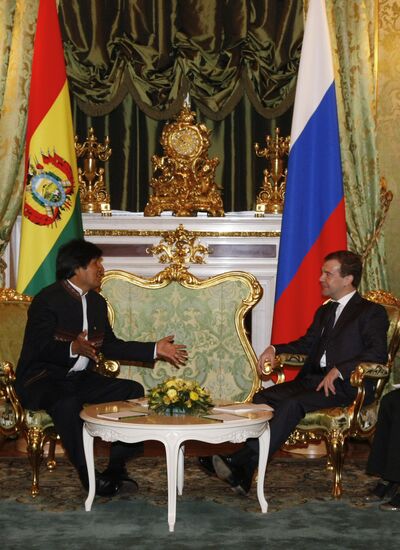 Bolivian President Evo Morales pays an official visit to Russia