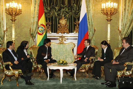 Bolivian President Evo Morales pays an official visit to Russia