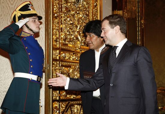 Bolivian President Evo Morales pays an official visit to Russia