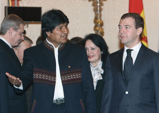 Bolivian President Evo Morales pays an official visit to Russia