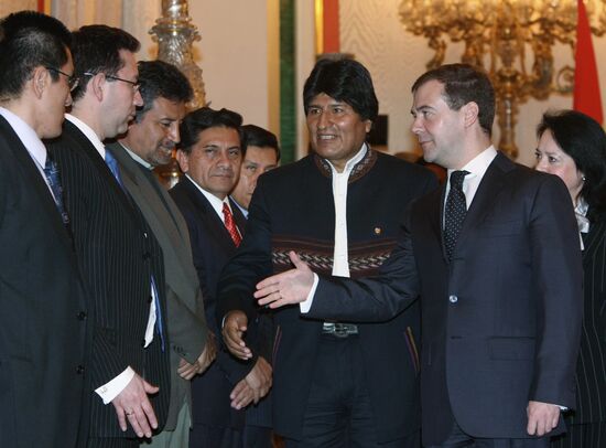 Bolivian President Evo Morales pays an official visit to Russia