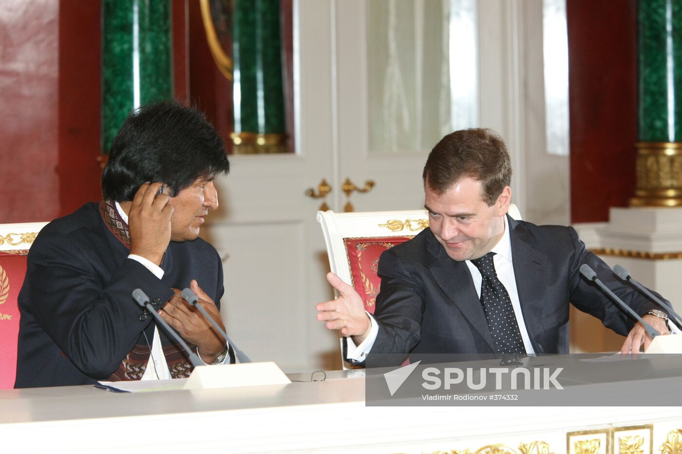 Bolivian President Evo Morales pays an official visit to Russia