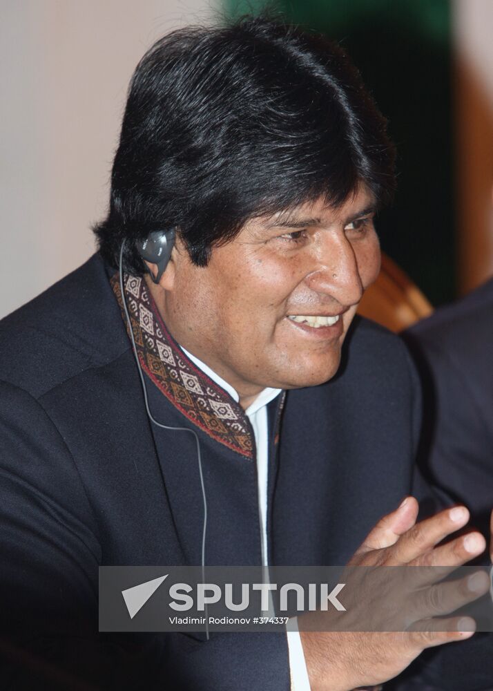 Bolivian President Evo Morales pays an official visit to Russia