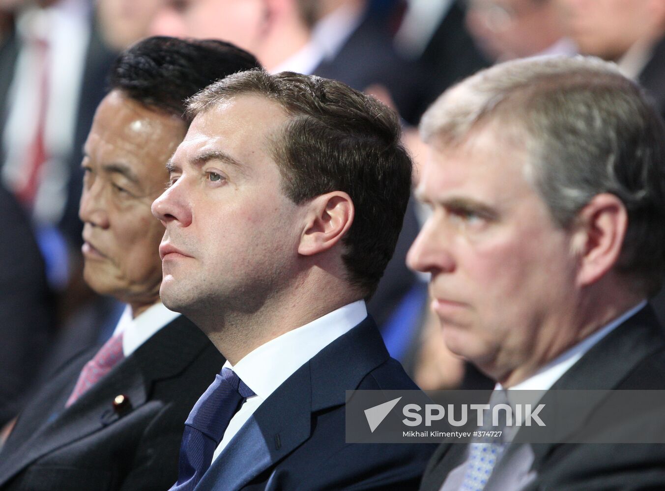 Dmitry Medvedev at opening of liquefied natural gas plant