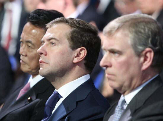 Dmitry Medvedev at opening of liquefied natural gas plant