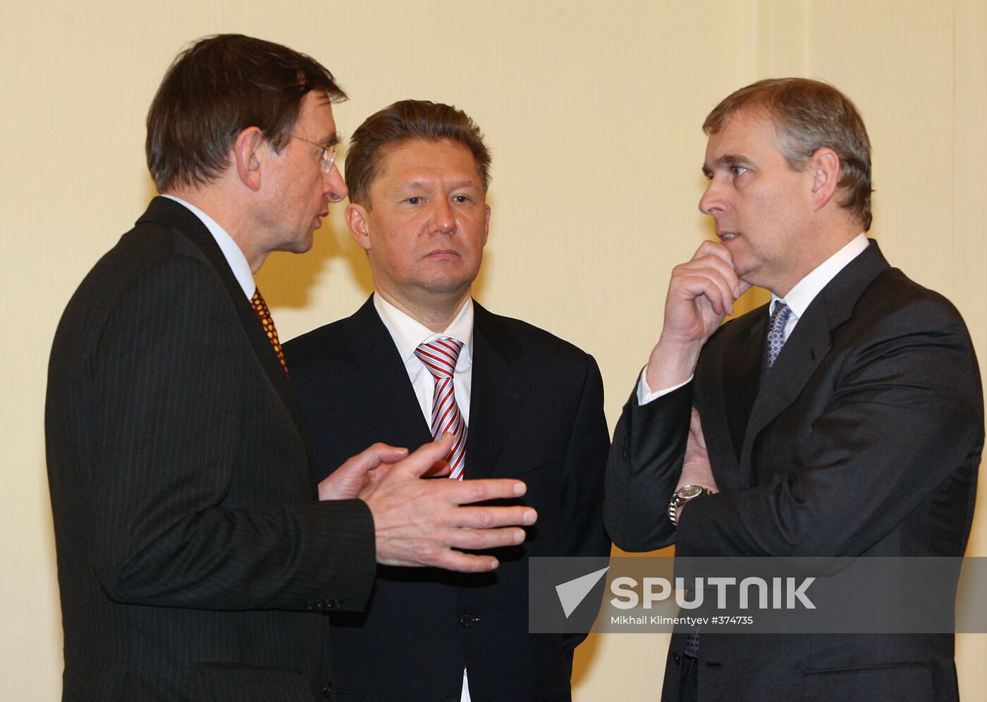 At the president's meeting with businessmen