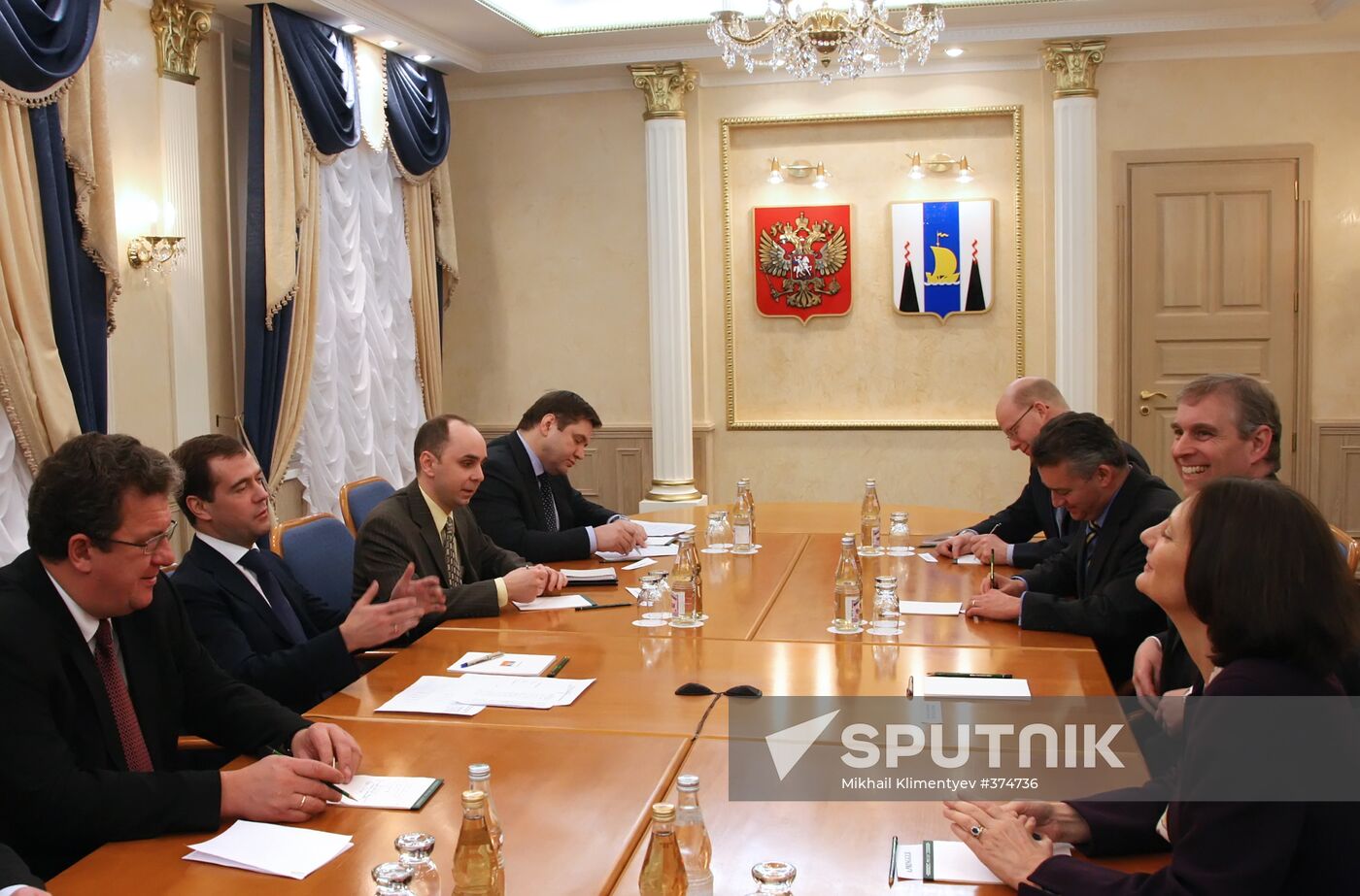 Dmitry Medvedev and Prince Andrew meet in Sakhalin Region
