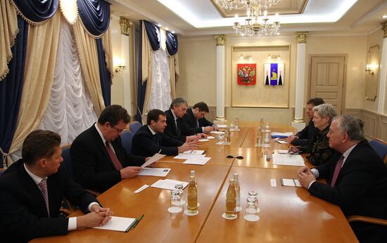 Dmitry Medvedev and Maria van der Hoeven meet in Sakhalin Region