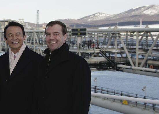 Dmitry Medvedev examined Grand Aniva tanker