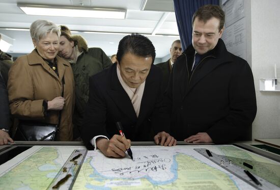 Dmitry Medvedev examined Grand Aniva tanker