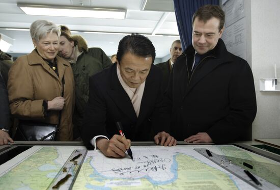 Dmitry Medvedev examined Grand Aniva tanker
