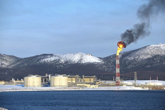 Russia's first LNG plant in Sakhalin
