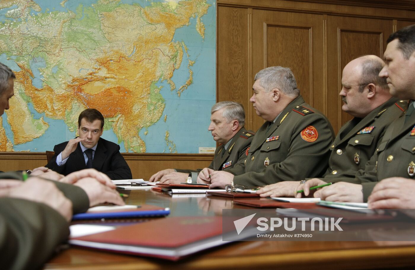 Dmitry Medvedev visiting the Siberian Military District