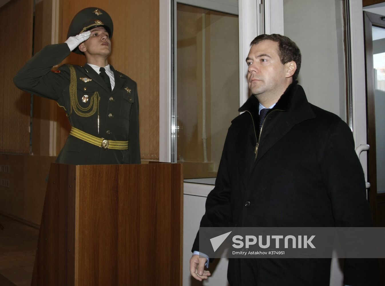 Dmitry Medvedev visiting the Siberian Military District