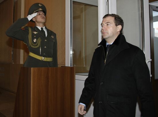 Dmitry Medvedev visiting the Siberian Military District