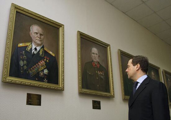 Dmitry Medvedev visiting the Siberian Military District