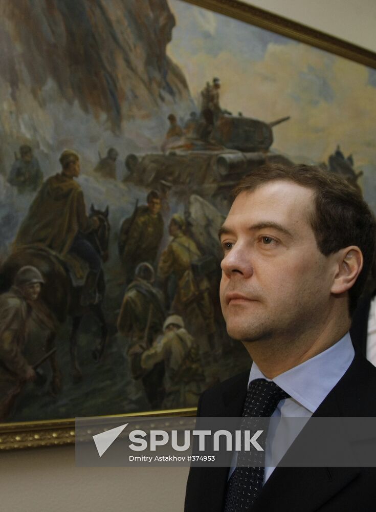 Dmitry Medvedev visiting the Siberian Military District