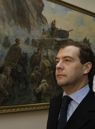 Dmitry Medvedev visiting the Siberian Military District