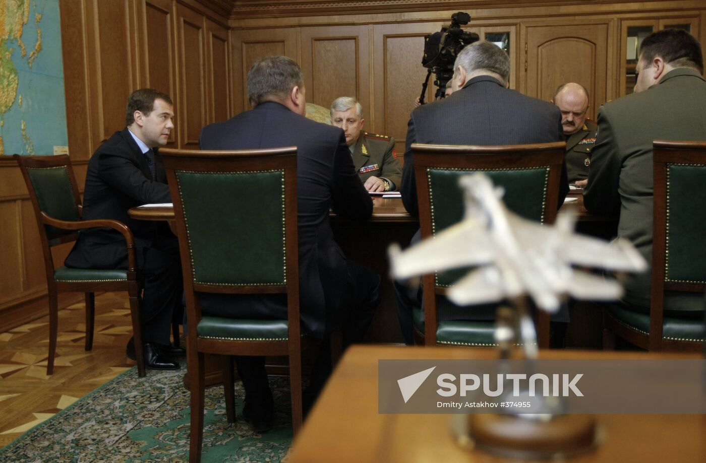 Dmitry Medvedev visiting the Siberian Military District