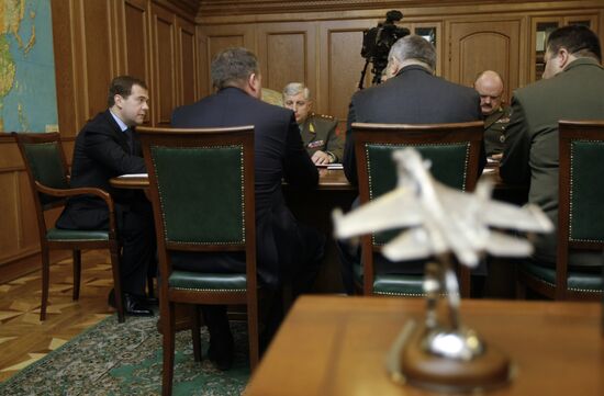 Dmitry Medvedev visiting the Siberian Military District