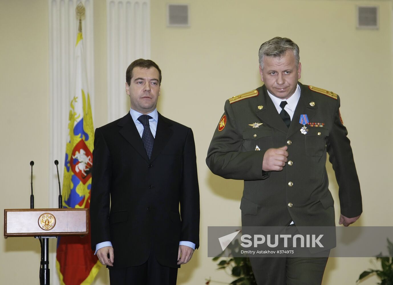 Dmitry Medvedev visiting the Siberian Military District